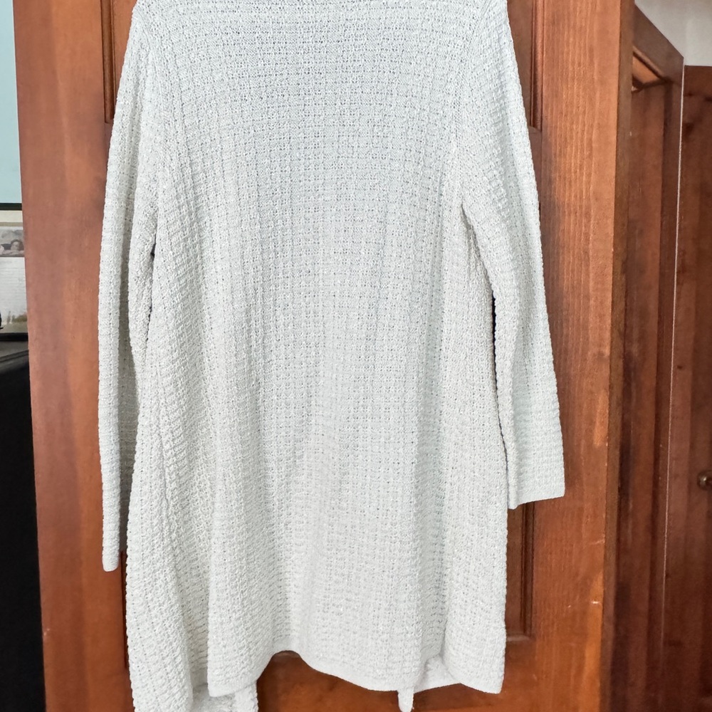 Talbots Textured Cream Cardigan - Picture 2 of 3